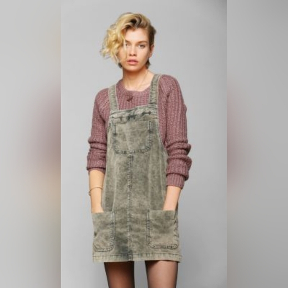 BDG Washed Corduroy Overall Skirt S - Picture 1 of 8